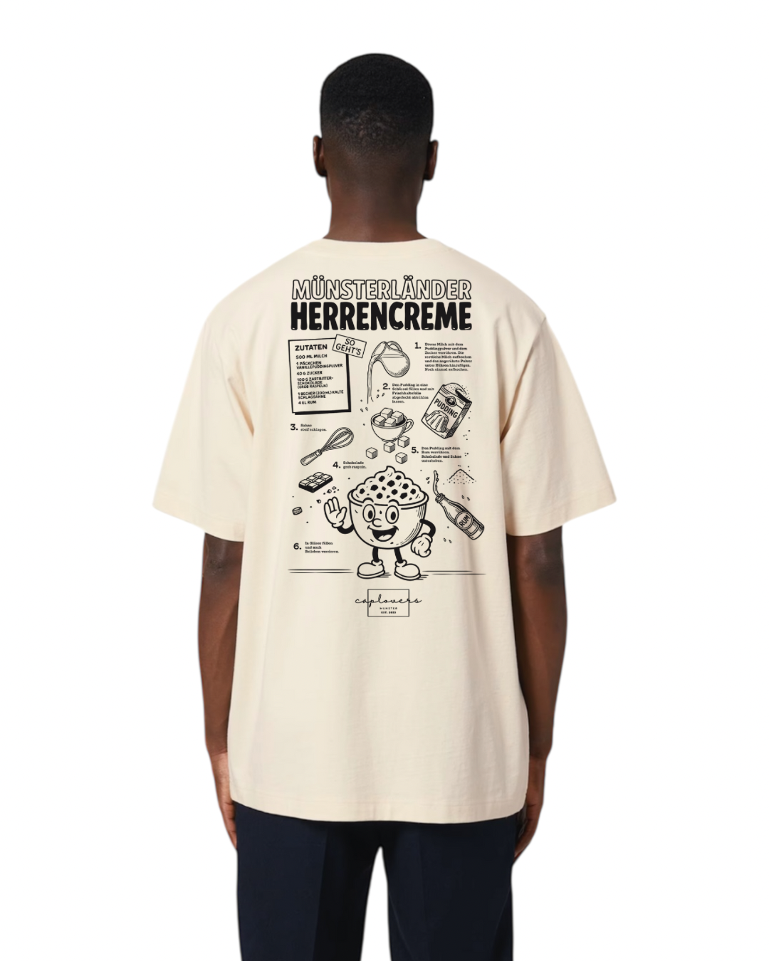 T-Shirt Biobaumwolle | Herrencreme