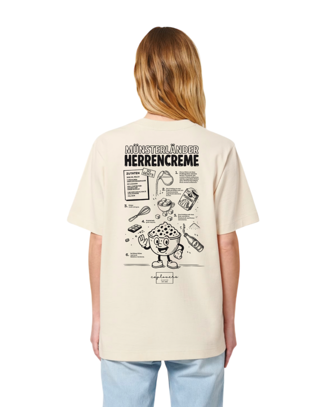 T-Shirt Biobaumwolle | Herrencreme
