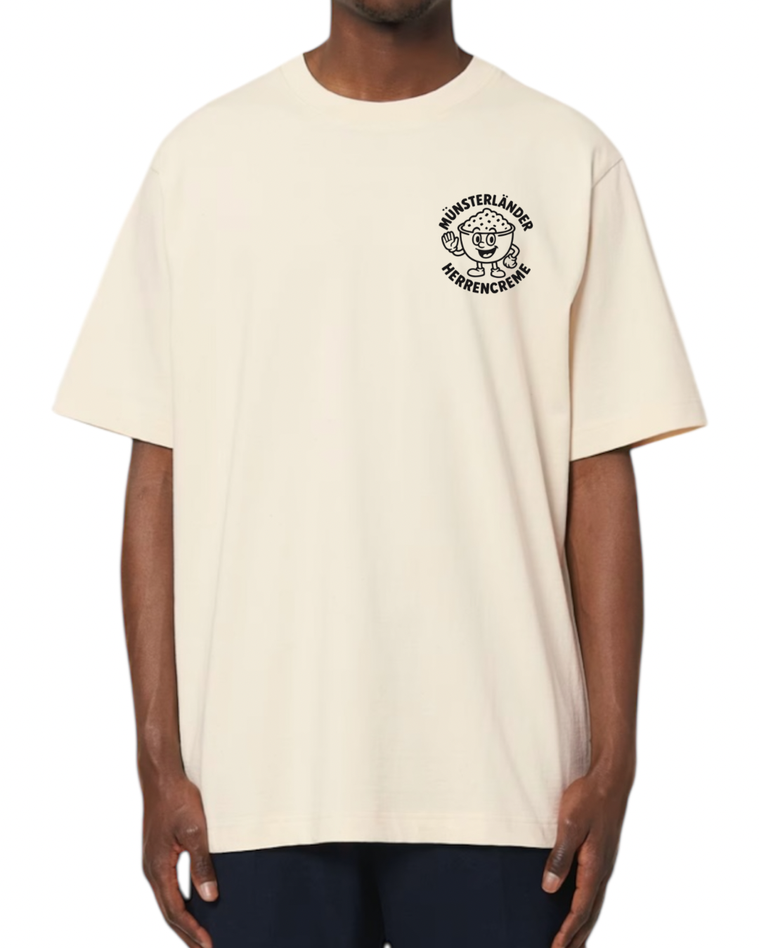T-Shirt Biobaumwolle | Herrencreme
